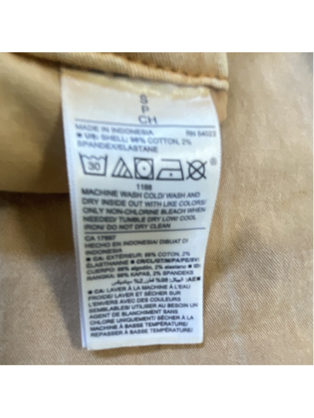 Old Navy Men’s Beige Chino Pants S Regular Cotton Stretch Pockets Flat Front - Picture 5 of 10
